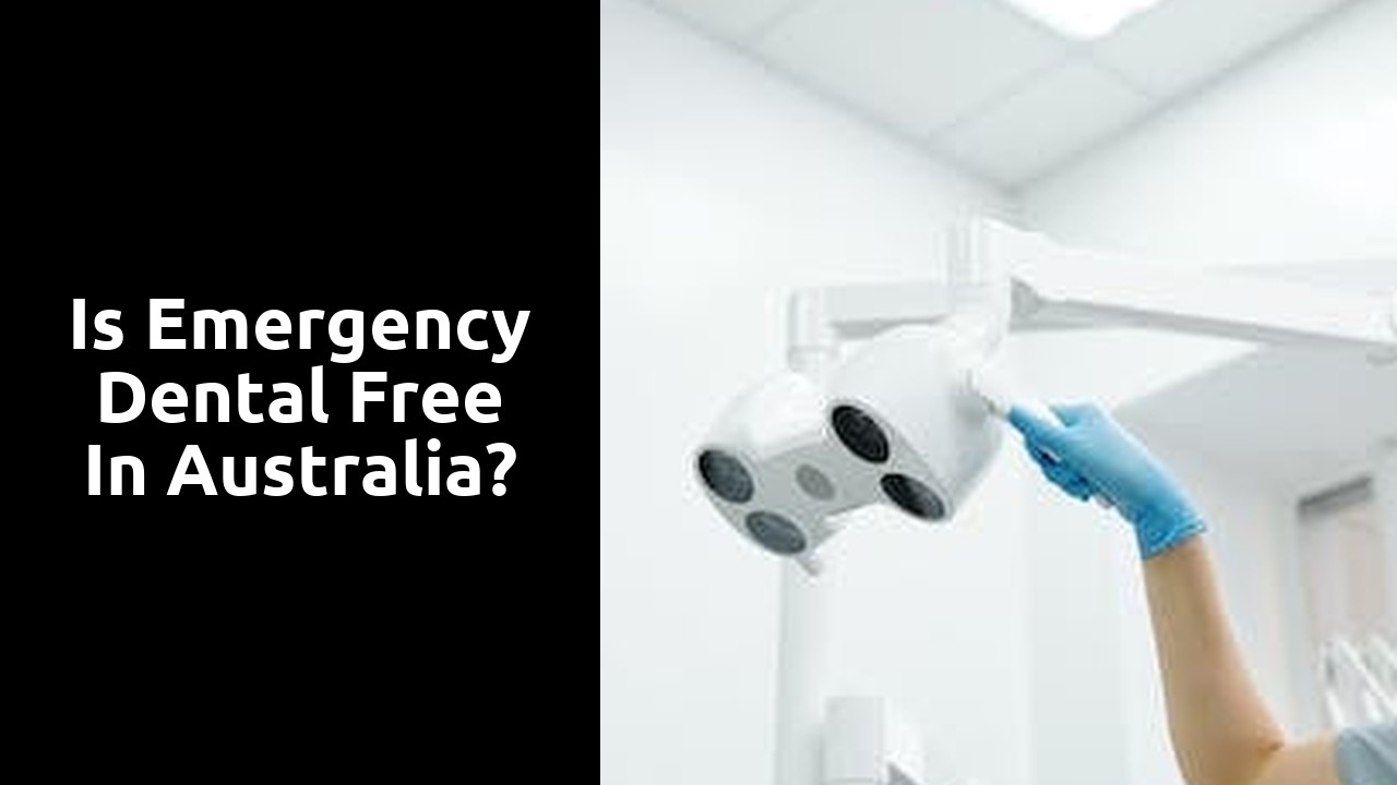 Is emergency dental free in Australia?